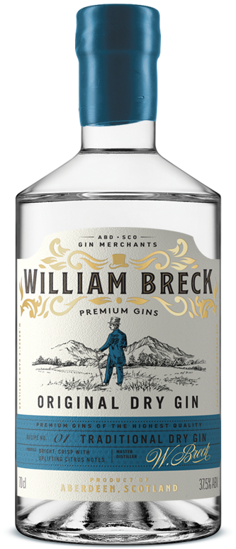 William Breck Gin Bottle